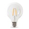 Feit Electric Feit Enhance G25 E26 (Medium) Filament LED Bulb Soft White 60 Watt Equivalence 1 pk G2560927CAFILRP - alternate 2